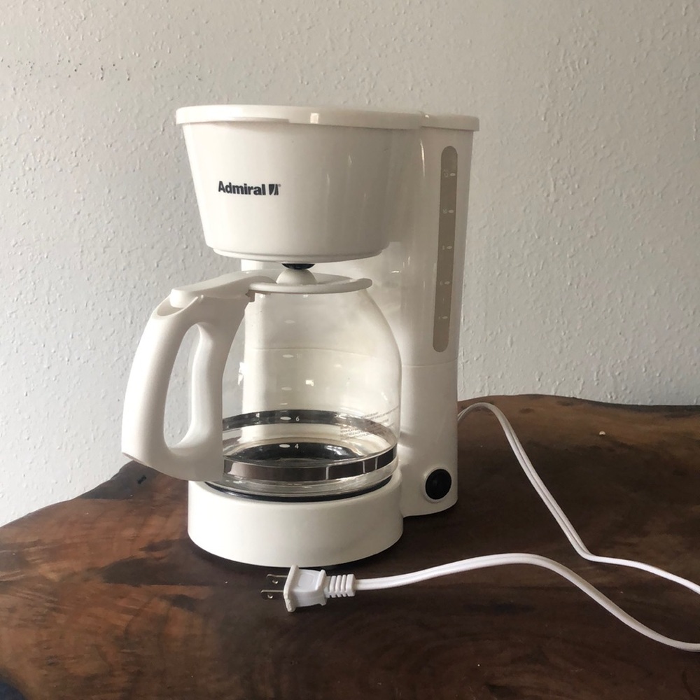 White coffee maker